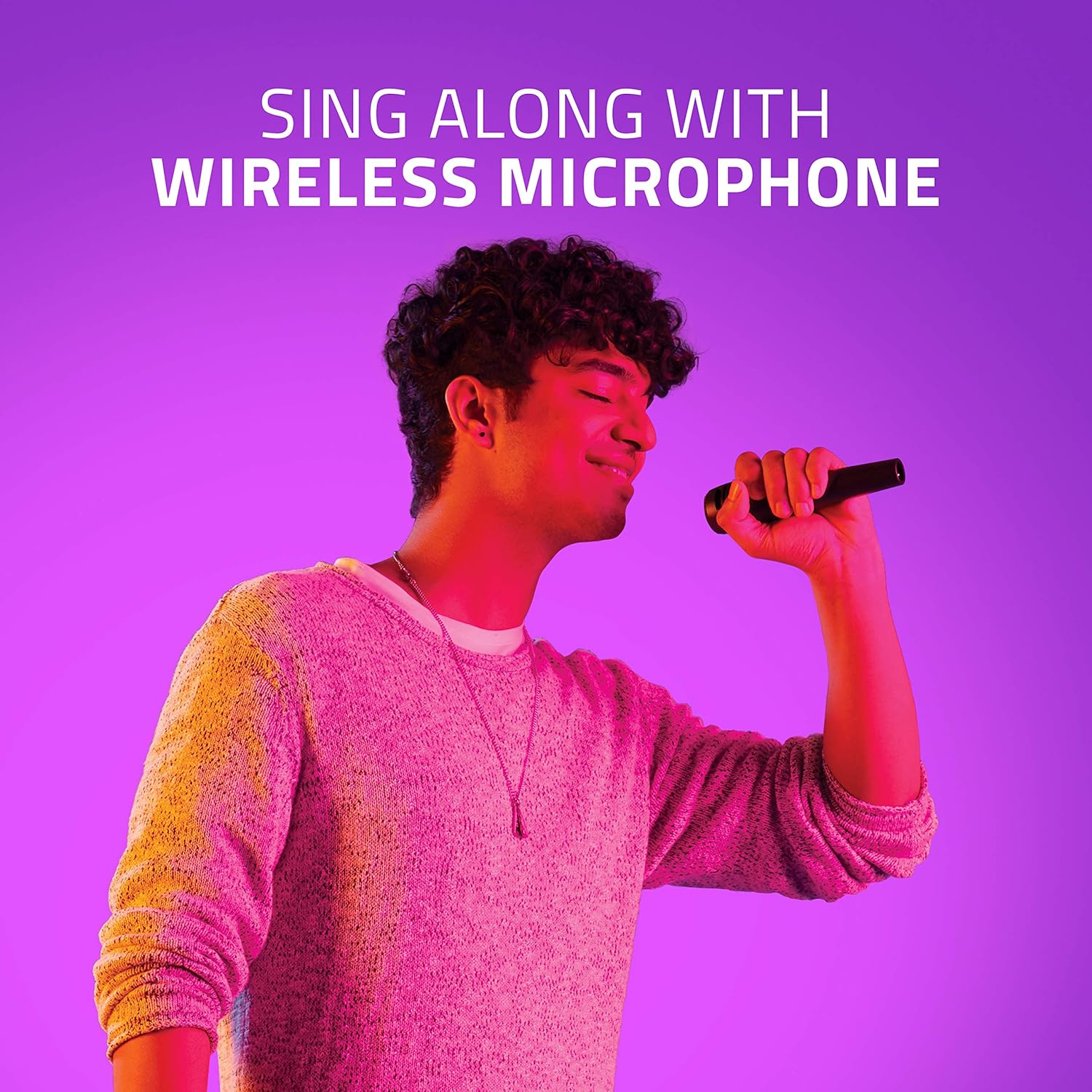 Artis BT700 Wireless Bluetooth Super Bass Portable Party Speaker with RGB Lights, Wireless Mic, Remote Control, FM Radio & Aux in/USB/TF Card Reader Input (50W RMS Output) - Image 8